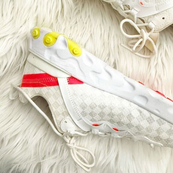 NIKE | Nike React Element 55 White Crimson Volt Neon Yellow Red/Orange | 10.5 - Picture 5 of 7